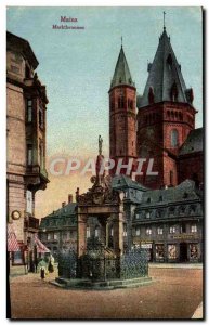 Old Postcard Mainz Marktbrunnen