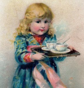 1892 Armour & Co.'s Extract Of Beef Adorable Child In Blue F105