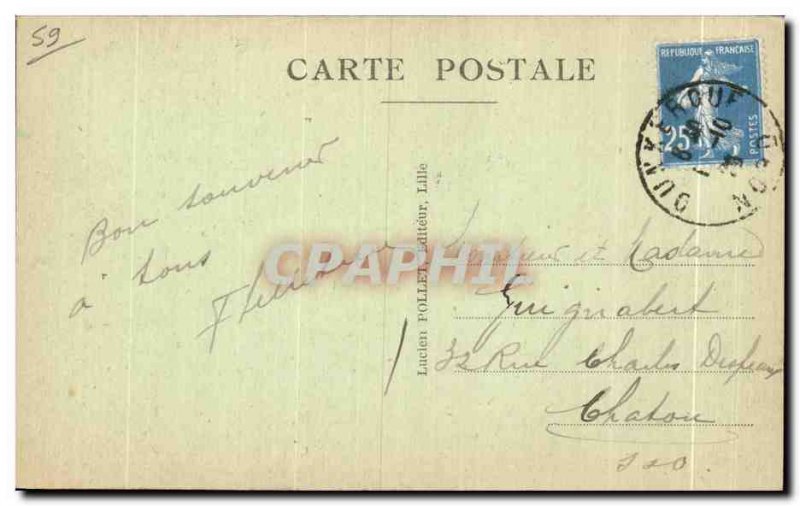 Old Postcard Dunkirk Tower