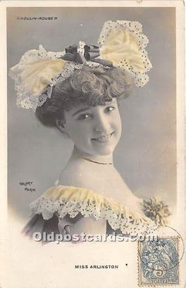 Miss Arlington Walery, Paris Publishing 1904 postal used on front and back