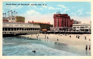 Atlantic City, New Jersey - The Strand Hotel and Boardwalk - c1920