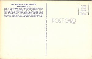 United States Capitol Washington DC Dual View Smiley Face Postcard VTG UNP AAA 