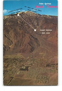 Palm Springs California CA Vintage Postcard Aerial Tramway