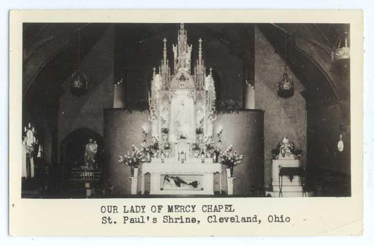 RPPC of Our Lady of Mercy Chapel St. Paul's Cleveland Ohio OH