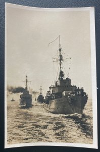 Mint Germany Real Picture Postcard RPPC German Navy Mine Detection ship