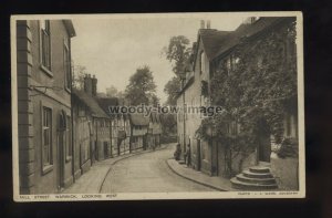 TQ3455 - Warwickshire - Tudor Town Houses down Mill St. in Warwick - postcard