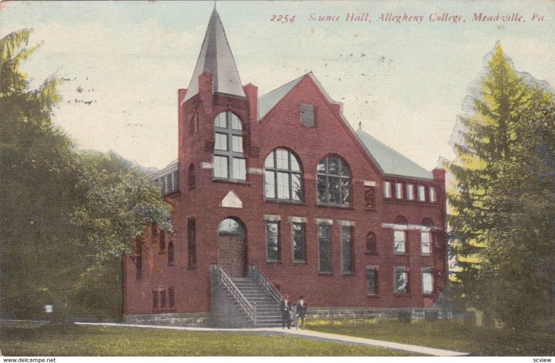 MEADVILLE , Pennsylvania, PU-1914 ; Science Hall , Allegheny College