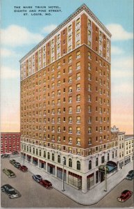 The Mark Twain Hotel St. Louis MO Postcard PC489