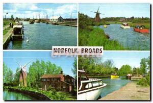 Old Postcard The River Thurne Potter Heigham At The River Ant How Hill Hunset...