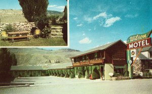 Vintage Postcard - The Wilson Motel - Gardiner, Montana