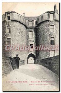 Old Postcard Boulogne sur Mer entrance of the old castle