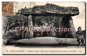 Postcard Old Saint Nazaire Dolmen Trilittre