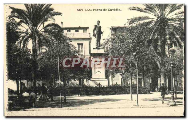 Old Postcard Sevilla Plaza de Gavidia