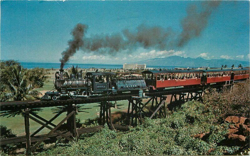 Hawaii Railroad Lahina Kaanapali Pacific Train #801246 Postcard 21-8586