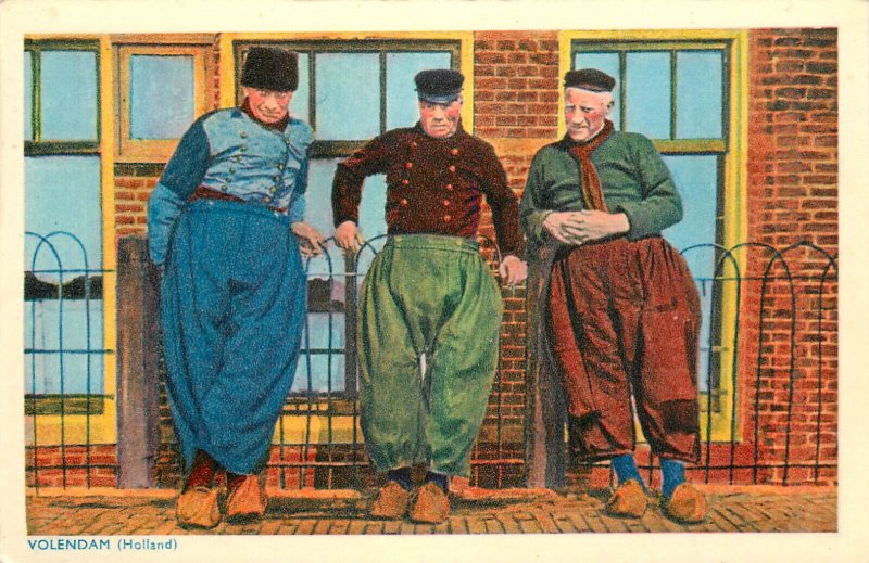 Dutch types Volendam (Holland) postcard