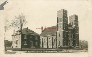 MN, Pipestone, Minnesota, RPPC, Saint Leo Catholic Church, LL Cook Photo No 30