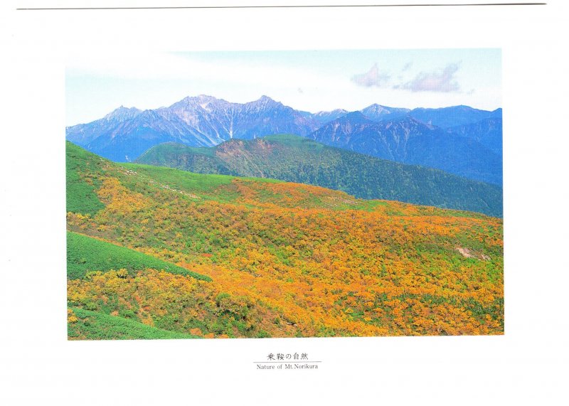 Nature of Mount Norikura, Japan,