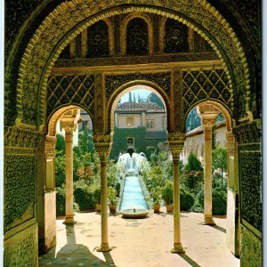 c1970s Granada, Spain Generalife Patio Court Ditch Irrigation Acequia 4x6 PC M3