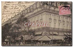 Paris Old Postcard Cafe Peace Grand hotel