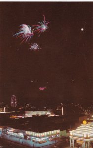 New York City Coney Island Fireworks Display Seen From Surf Avenue