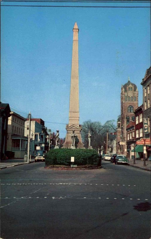 Portsmouth Virginia VA Monument to Confederate Dead Civil War Vintage Postcard