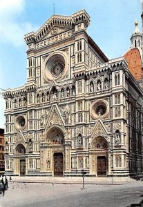 FaÁade of the Cathedral Firenze Italy 1968 