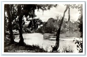 c1940's Silver Springs Ocala Orlando Florida FL Cline RPPC Photo Postcard