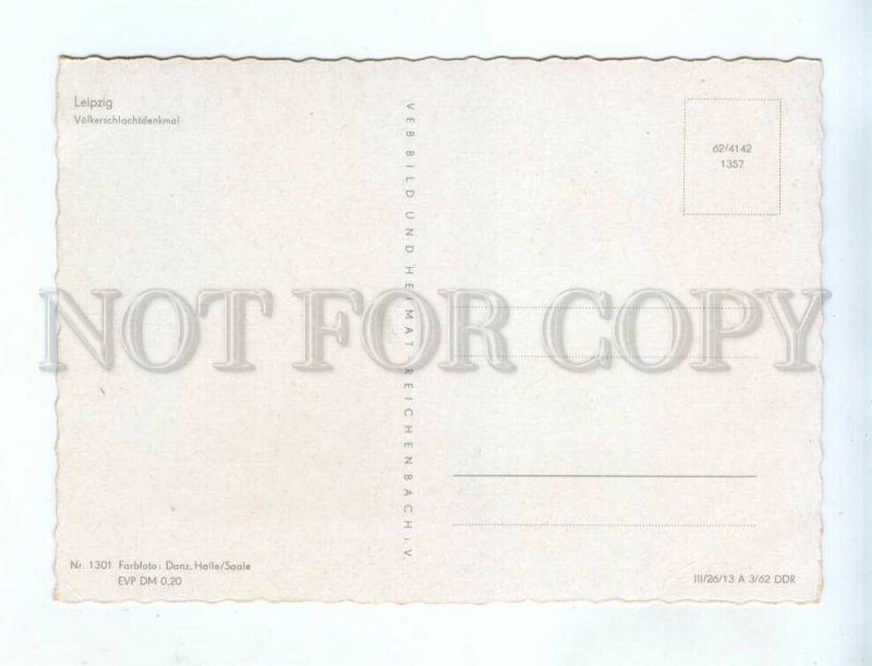 239060 GERMANY LEIPZIG Volkerschlachtdenkmal old postcard