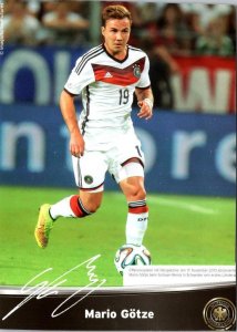 Germany, Soccer~Football Midfielder MARIO GOTZE Bayern Munich 4X6 2014 Postcard