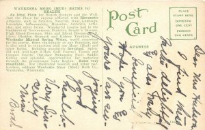 Waukesha Wisconsin c1915 Postcard Waukesha Moor Mud Bath Co Ladies Bath Room 