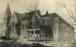 Real Photo First Methodist Church in York, Nebraska