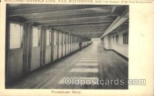 T.S.S. Rotterdam, Promenade Deck Ship Interiors, Unused light chip left top c...