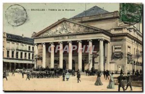 Belgie Belgium Brussels Postcard Old Theater de la Monnaie