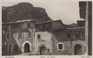 Deya La Plaza Mallorca Spain Real Photo Postcard