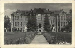 Laramie WY University Bldg Real Photo Postcard