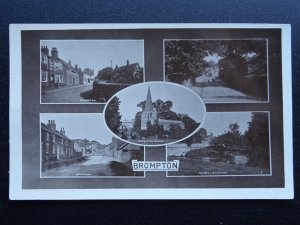 Yorkshire BROMPTON BY SAWDON 5 Image Multiview - Old RP Postcard by W. Bramley