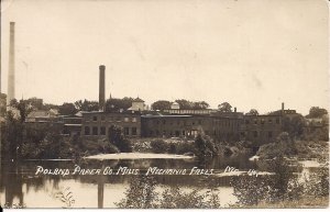 RPPC Mechanic Falls ME Poland Paper Mill 1910-20 Industry, Maine