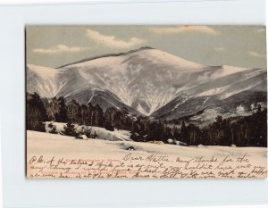 Postcard Mount Washington in Winter, New Hampshire