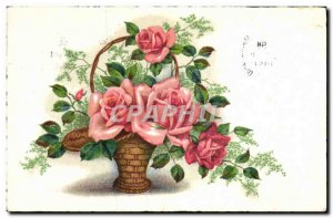 Old Postcard Fantasy Flowers