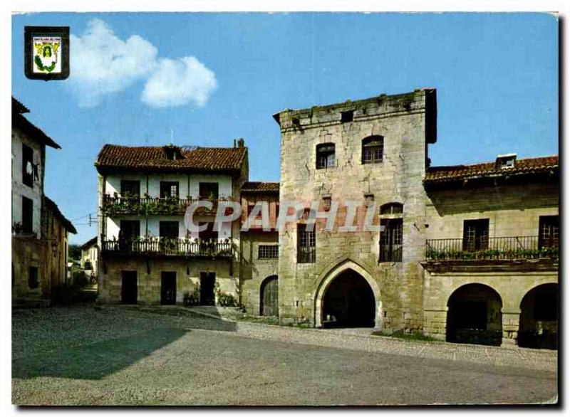 Postcard Modern Santillana del mar Palace Infanta Paz