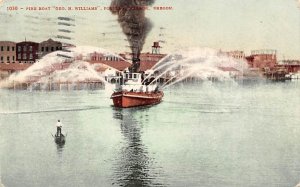 Fire Boat Geo. H. Williams Portland Harbor, OR USA Fire Boat 1908 