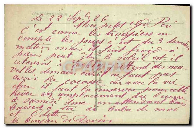 Old Postcard Paris Buttes Chaumont Artistic view