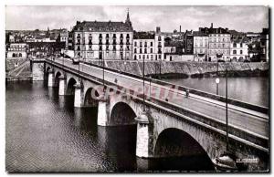 Old Postcard Roanne (Loire) The bridge and the quay of the Loire