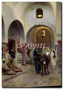 Postcard Old Orientalism Street Scene