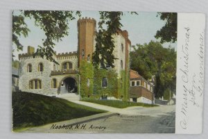 Nashua, N.H. Armory - A Merry Christmas from Grandmas - Vintage Postcard