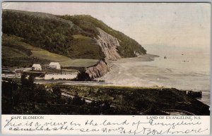 Cape Blomidon Nova Scotia Postcard 1907 Liverpool NS Cancel H82
