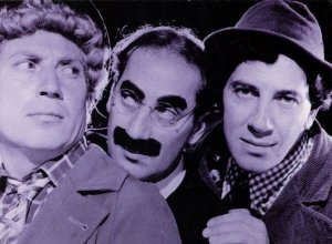 The Marx Brothers Amazing Pyramid Portrait Real Photo Postcard