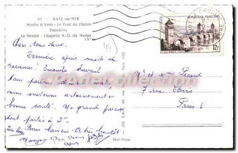 Postcard Old Batz Sur Mer