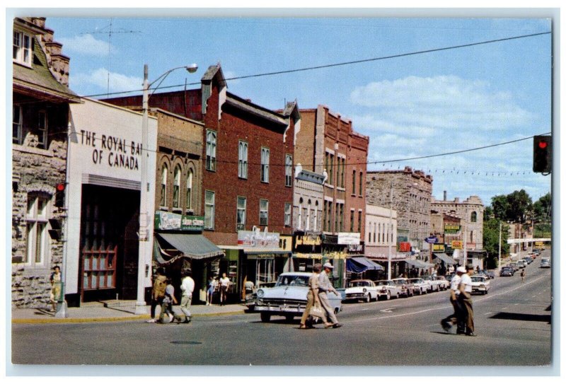 c1950s In The Heart of Beautiful Lake of Woods Royal Bank Kenora Canada Postcard