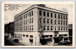 1946 Henry Clay Hotel Mississippi's Finest In West Point Mississippi MS Postcard